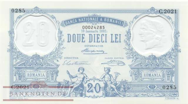 Romania - 20  Lei - commemorative with folder (#126_UNC)