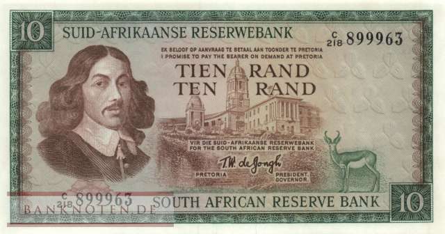 Südafrika - 10  Rand (#114b_UNC)