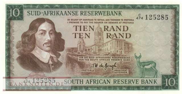 South Africa - 10  Rand (#114c_UNC)