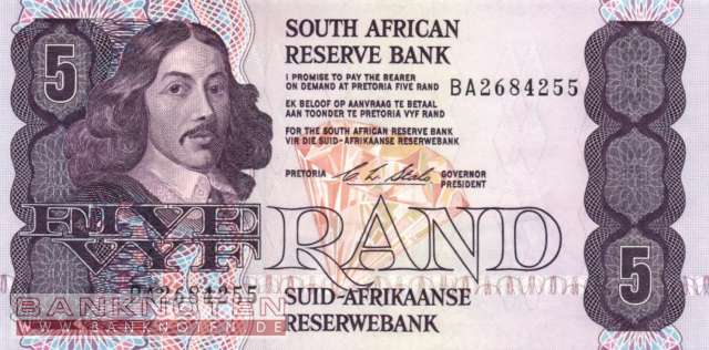 Südafrika - 5  Rand (#119e_UNC)