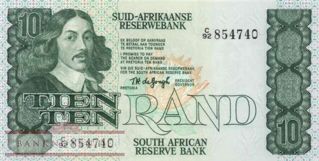 Südafrika - 10  Rand (#120a_UNC)