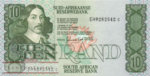 South Africa - 10  Rand (#120d_UNC)
