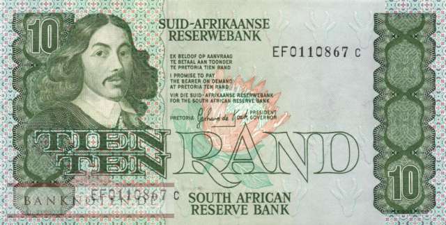 South Africa - 10  Rand (#120d_AU)