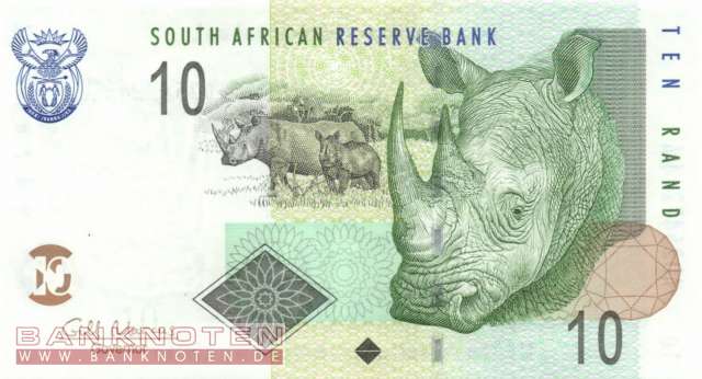 Südafrika - 10  Rand (#128b_UNC)