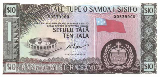 Samoa - 10  Tala - official reprint (#018r_UNC)