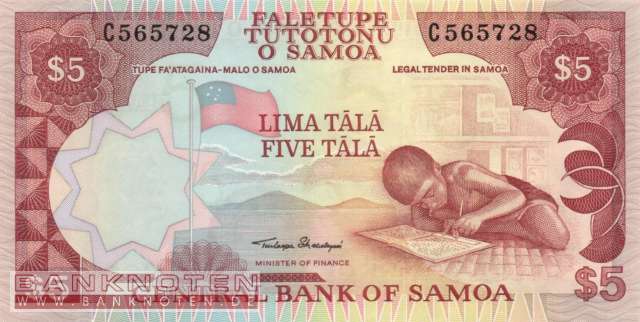 Samoa - 5  Tala (#033a-2_UNC)