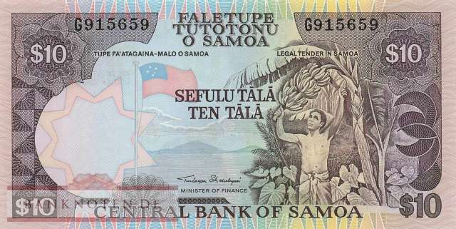 Samoa - 10  Tala (#034a-2_UNC)