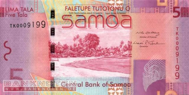 Samoa - 5  Tala (#038a-U1_UNC)