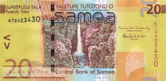 Samoa - 20  Tala (#040b_UNC)