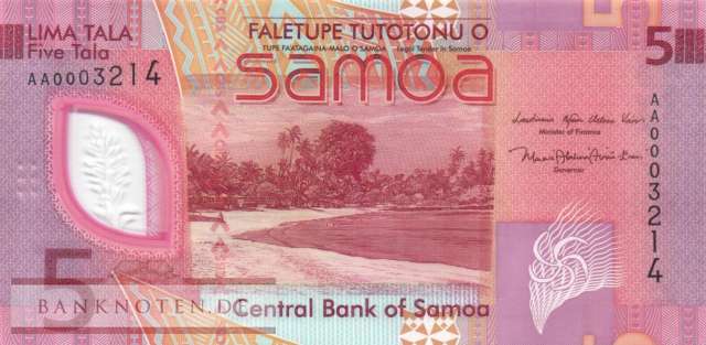 Samoa - 5  Tala (#047_UNC)