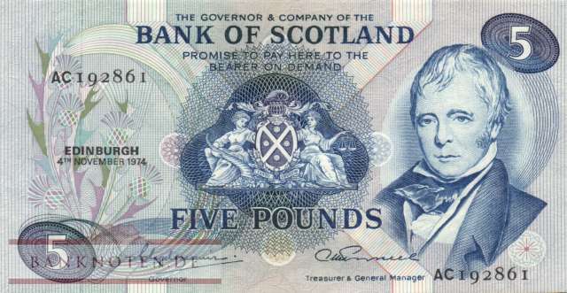 Schottland - 5  Pound (#112c-74_VF)
