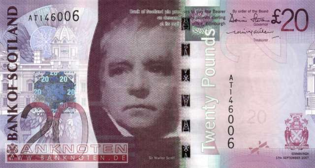 Schottland - 20  Pounds (#126a_UNC)