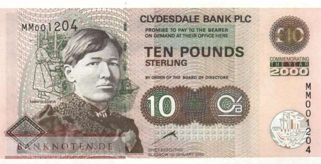 Scotland - 10  Pounds (#229A_UNC)