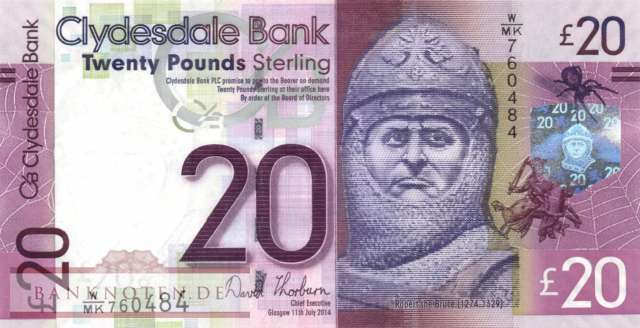 Scotland - 20  Pounds (#229Kc_UNC)