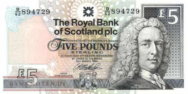 Schottland - 5  Pounds (#352c_UNC)