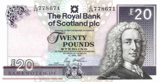 Scotland - 20  Pounds (#354f-17_UNC)