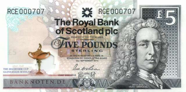 Scotland - 5  Pounds - Ryder Cup (#369_UNC)