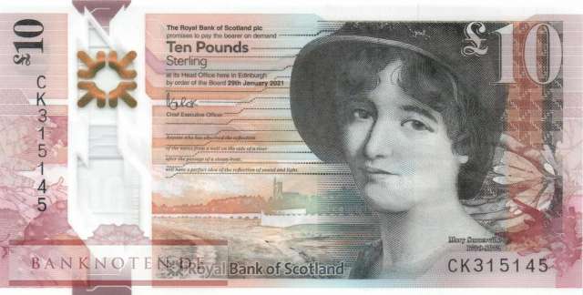 Scotland - 10  Pounds (#371b_UNC)