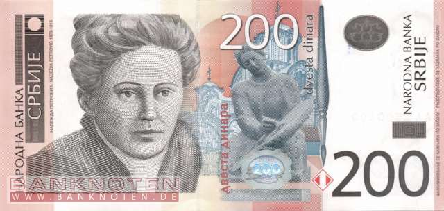 Serbien - 200  Dinara (#042a_UNC)