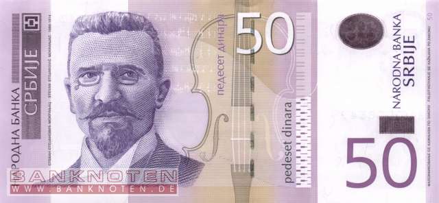 Serbien - 50  Dinara (#056a_UNC)