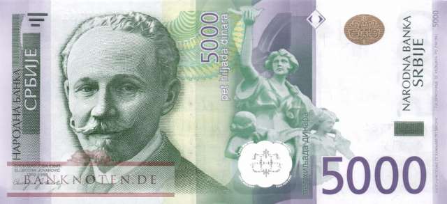 Serbia - 5.000  Dinara (#062_UNC)