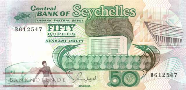Seychelles - 50  Rupees (#034_AU)