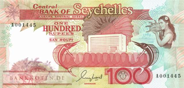 Seychellen - 100  Rupees (#035_UNC)