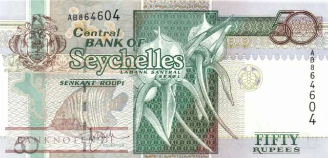 Seychelles - 50  Rupees (#038_UNC)