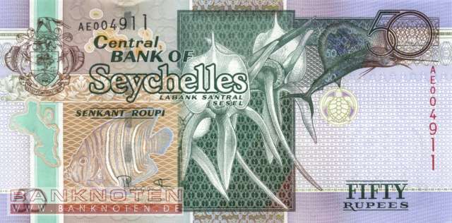 Seychellen - 50  Rupees (#043_UNC)