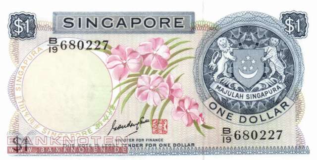 Singapur - 1  Dollar (#001b_UNC)