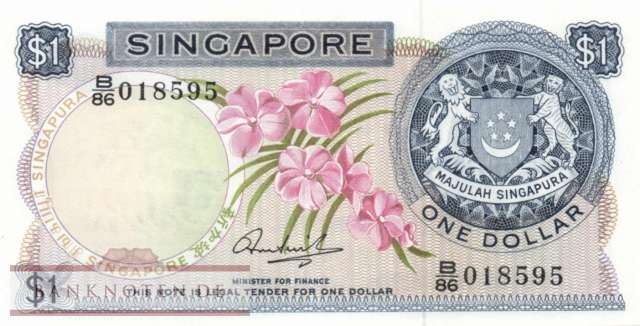 Singapur - 1  Dollar (#001c_UNC)