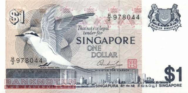 Singapur - 1  Dollar (#009-2_UNC)
