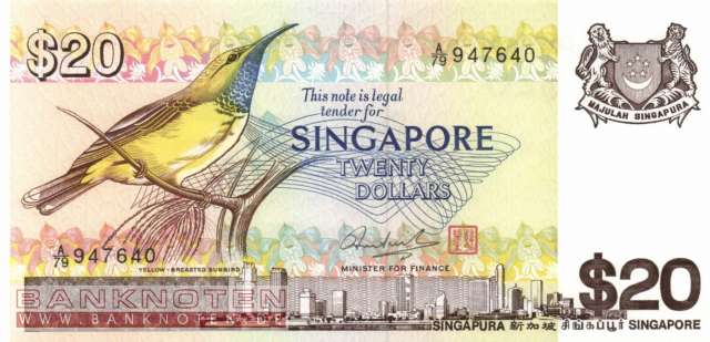 Singapur - 20  Dollars (#012_UNC)