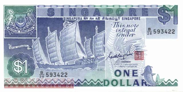 Singapur - 1  Dollar (#018a_UNC)
