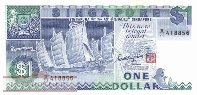 Singapur - 1  Dollar (#018a_AU)