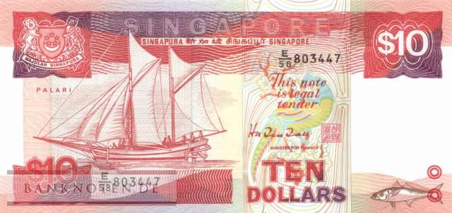 Singapur - 10  Dollars (#020_UNC)
