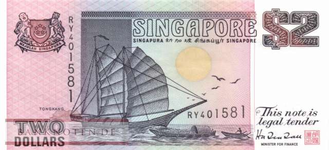 Singapur - 2  Dollars (#034_UNC)