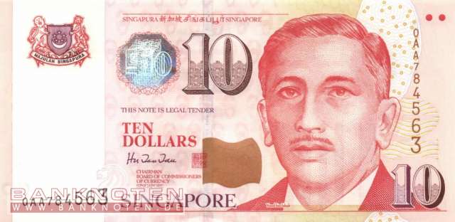Singapur - 10  Dollars (#040_UNC)