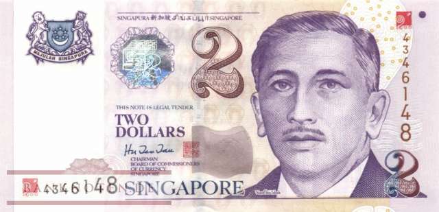 Singapur - 2  Dollars (#045_UNC)