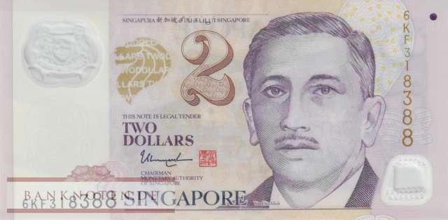Singapur - 2  Dollars (#046j_UNC)