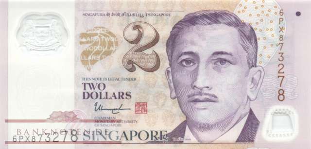 Singapur - 2  Dollars (#046k_UNC)