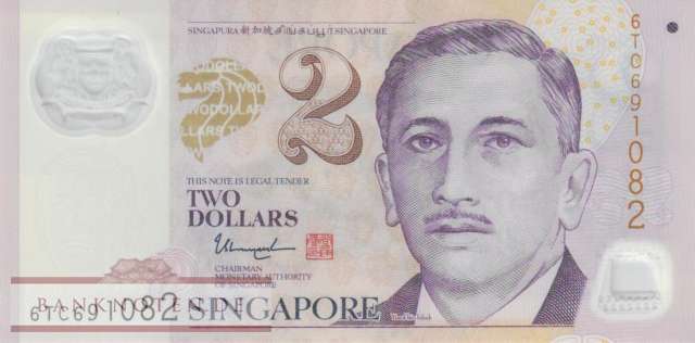 Singapur - 2  Dollars (#046m_UNC)
