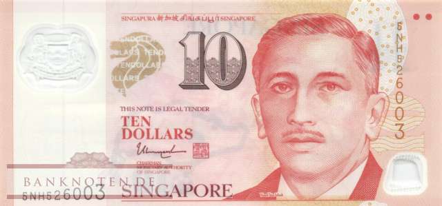 Singapur - 10  Dollars (#048k_UNC)