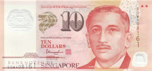 Singapur - 10  Dollars (#048l_UNC)