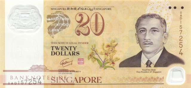 Singapur - 20  Dollars (Brunei & Singapore) (#053-1_UNC)