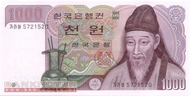 Südkorea - 1.000  Won (#047_UNC)