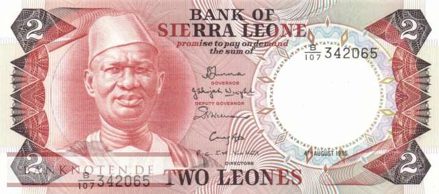 Sierra Leone - 2  Leones (#006h_UNC)