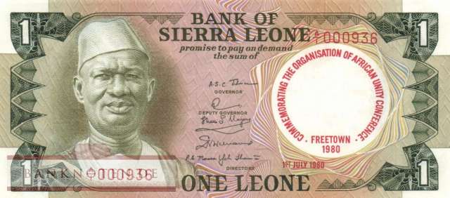 Sierra Leone - 1  Leone (#010_UNC)