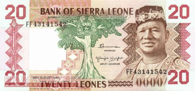Sierra Leone - 20  Leones (#014b_UNC)