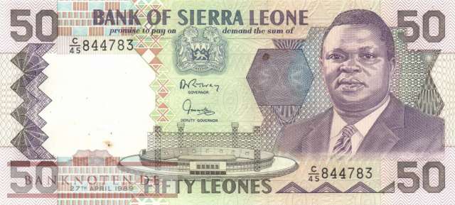 Sierra Leone - 50  Leones (#017b_AU)